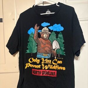 North Carolina Smokey Bear Black Tee